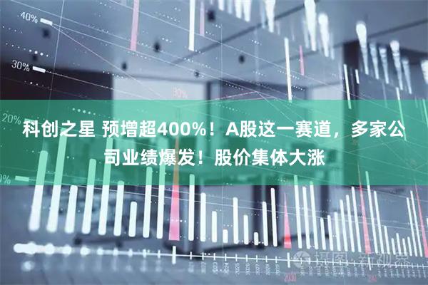 科创之星 预增超400%！A股这一赛道，多家公司业绩爆发！股价集体大涨